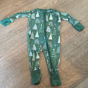 Green Tree Print Kids One Piece